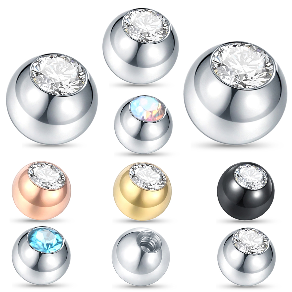 Body Jewelry Replacement Ball - ステンレス鋼のボールの交換,セクシーなジュエリー,ピアス,眉毛,10個