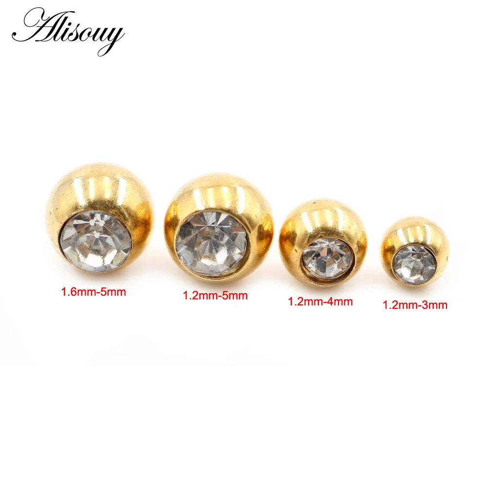 2個入り 14G/16G ジルコニア製 ステンレス製 DIY - Body Jewelry Replacement Ball のレビューと価格