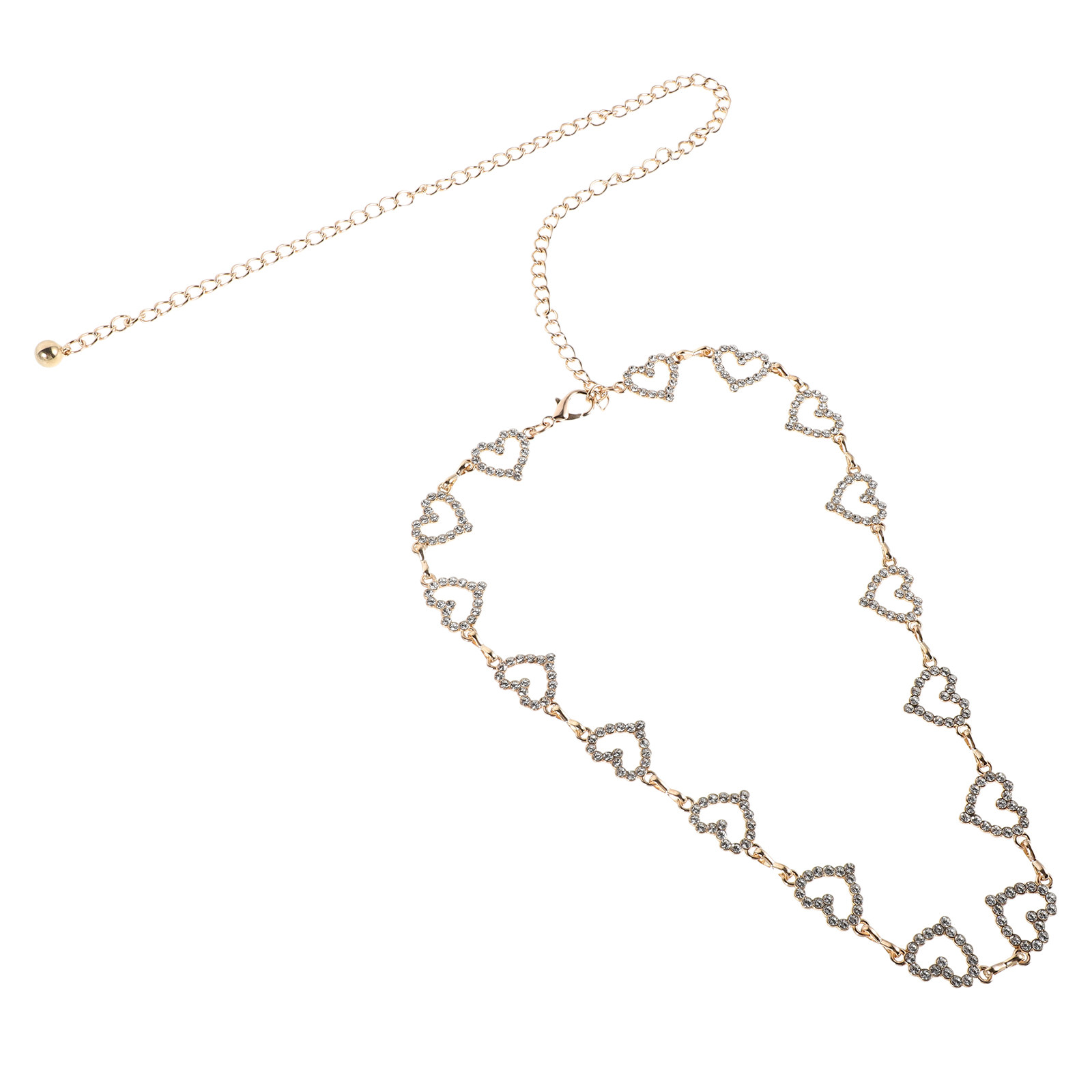 長さ調節可能なウエストチェーン、ラインストーン付きメタルベル - Body Jewelry For You のレビューと価格
