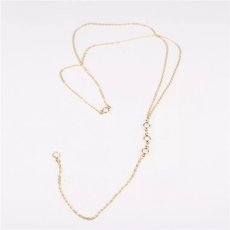ラインストーン付きセクシーな女性用バックチェーンネックレス、 - Body Jewelry Necklace のレビューと価格