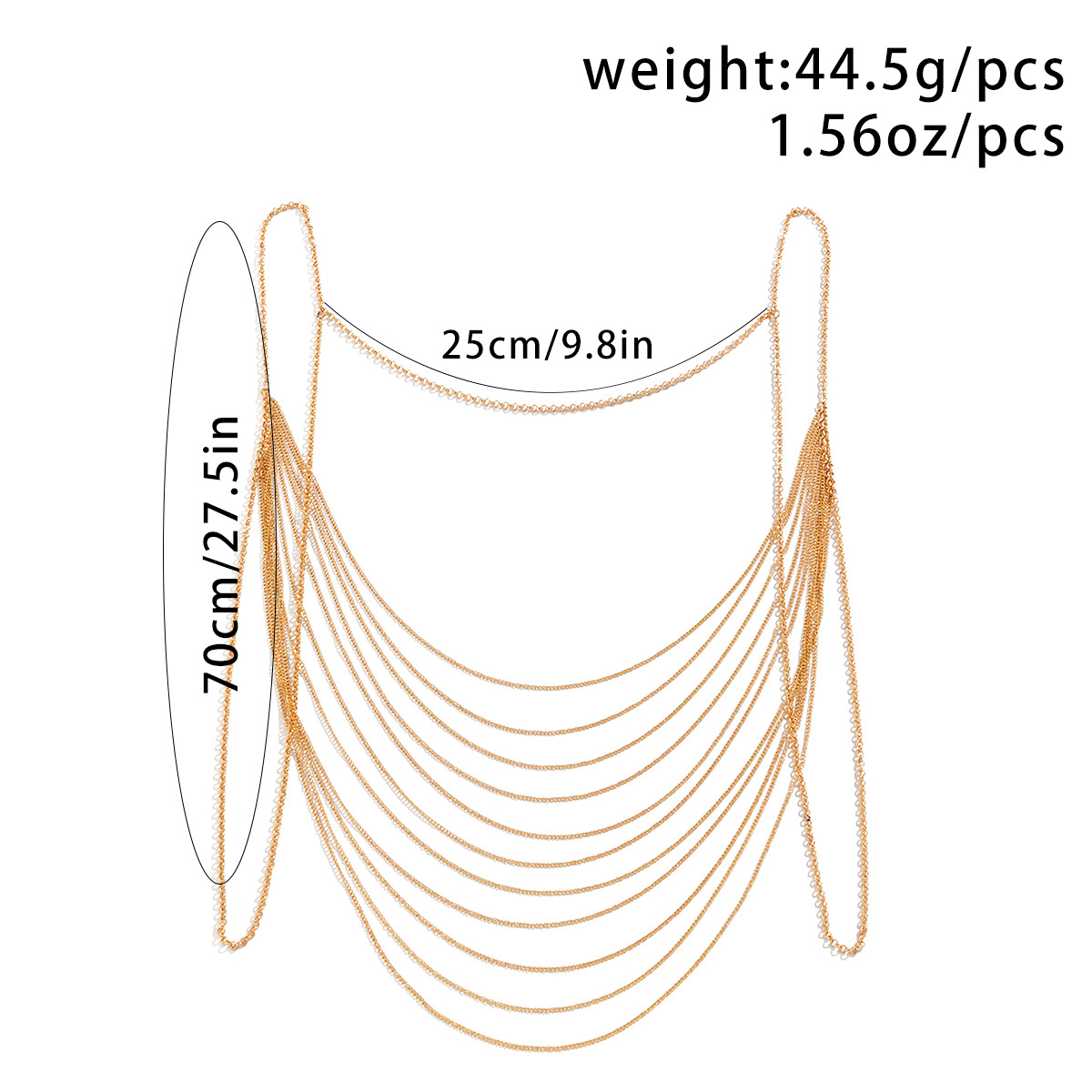 クラシック多層タッセルボディチェーン女性 2023 クリエイ - Body Jewelry Retainers のレビューと価格