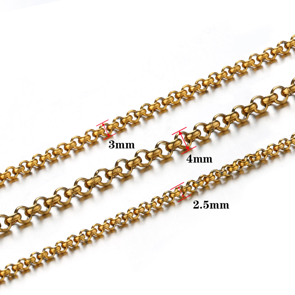 1メートル2-4mmステンレス鋼O型小円チェーン、DIYボデ - Body Jewelry For You のレビューと価格