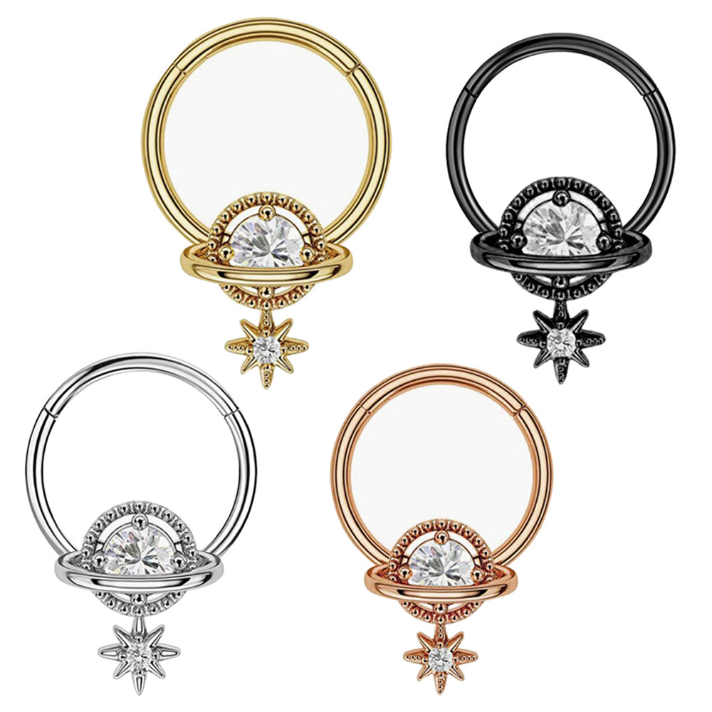 セプタムリング プラネットジュエリー サージカルスチール ダ - Body Jewelry Surgical Steel のレビューと価格