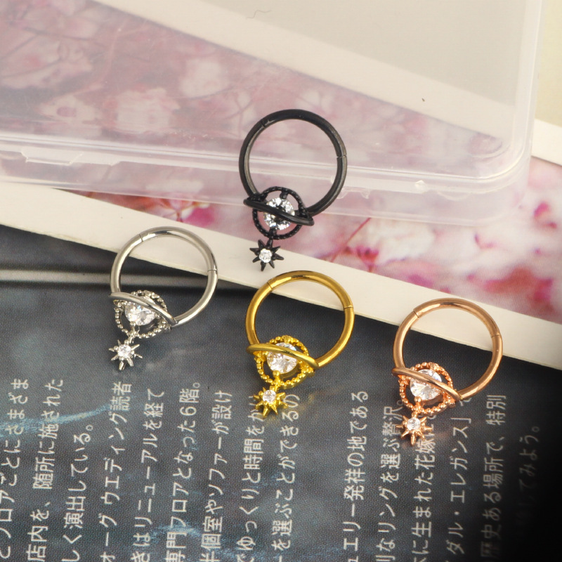 セプタムリング プラネットジュエリー サージカルスチール ダ - Body Jewelry Surgical Steel のレビューと価格