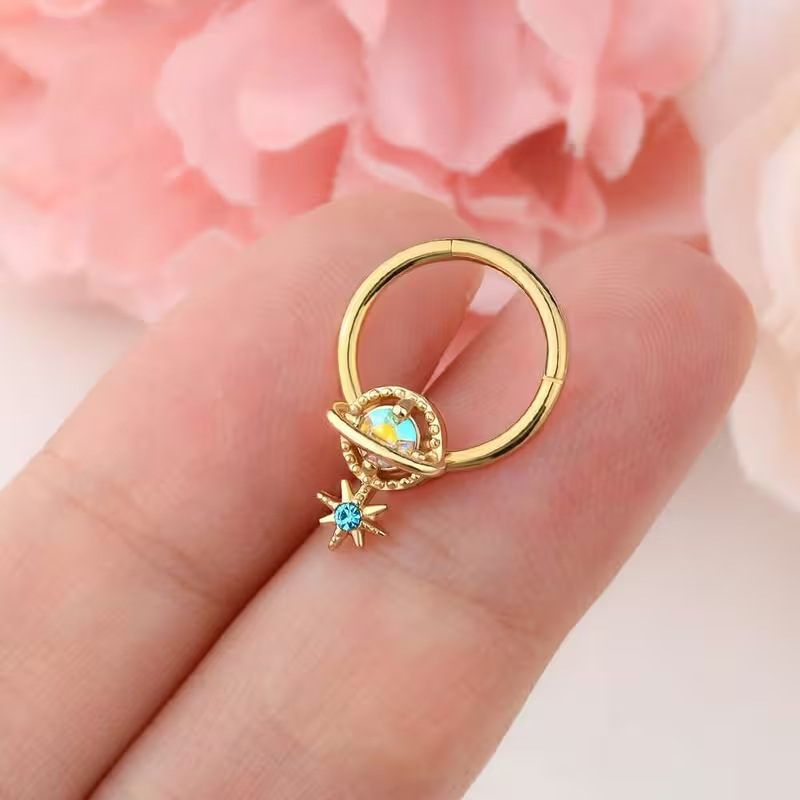 セプタムリング プラネットジュエリー サージカルスチール ダ - Body Jewelry Surgical Steel のレビューと価格