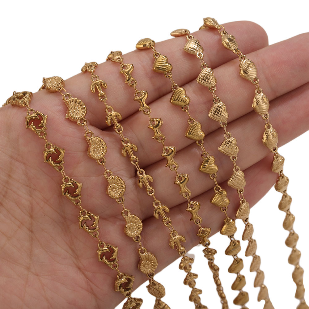 1M PVDゴールドステンレススチール製ハートスターフラワー - Body Jewelry For You のレビューと価格