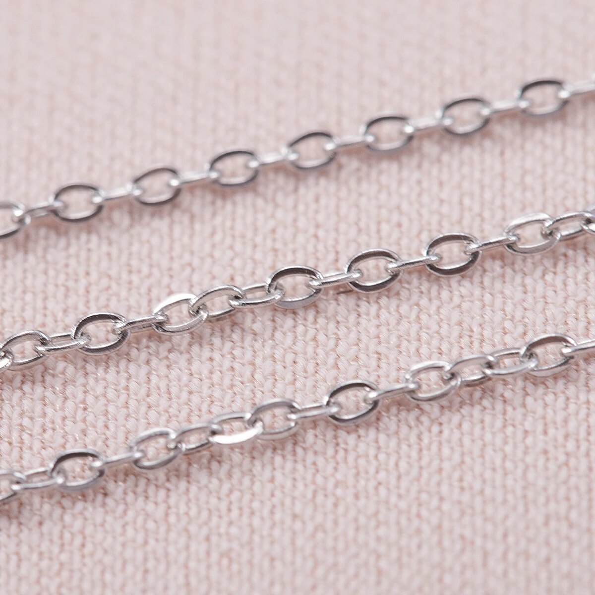 10 メートルステンレス鋼 O 形状薄いチェーン DIY ネ - Body Jewelry For You のレビューと価格