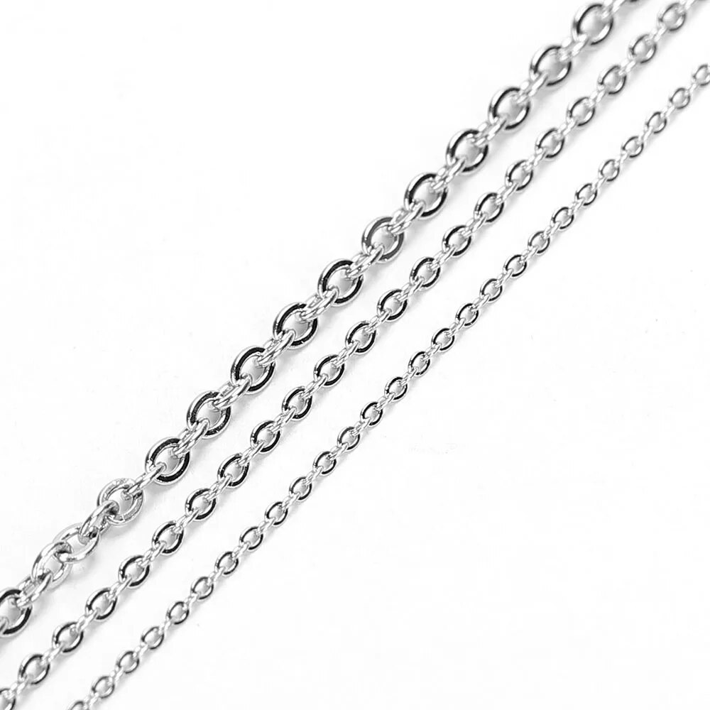 10 メートルステンレス鋼 O 形状薄いチェーン DIY ネ - Body Jewelry For You のレビューと価格
