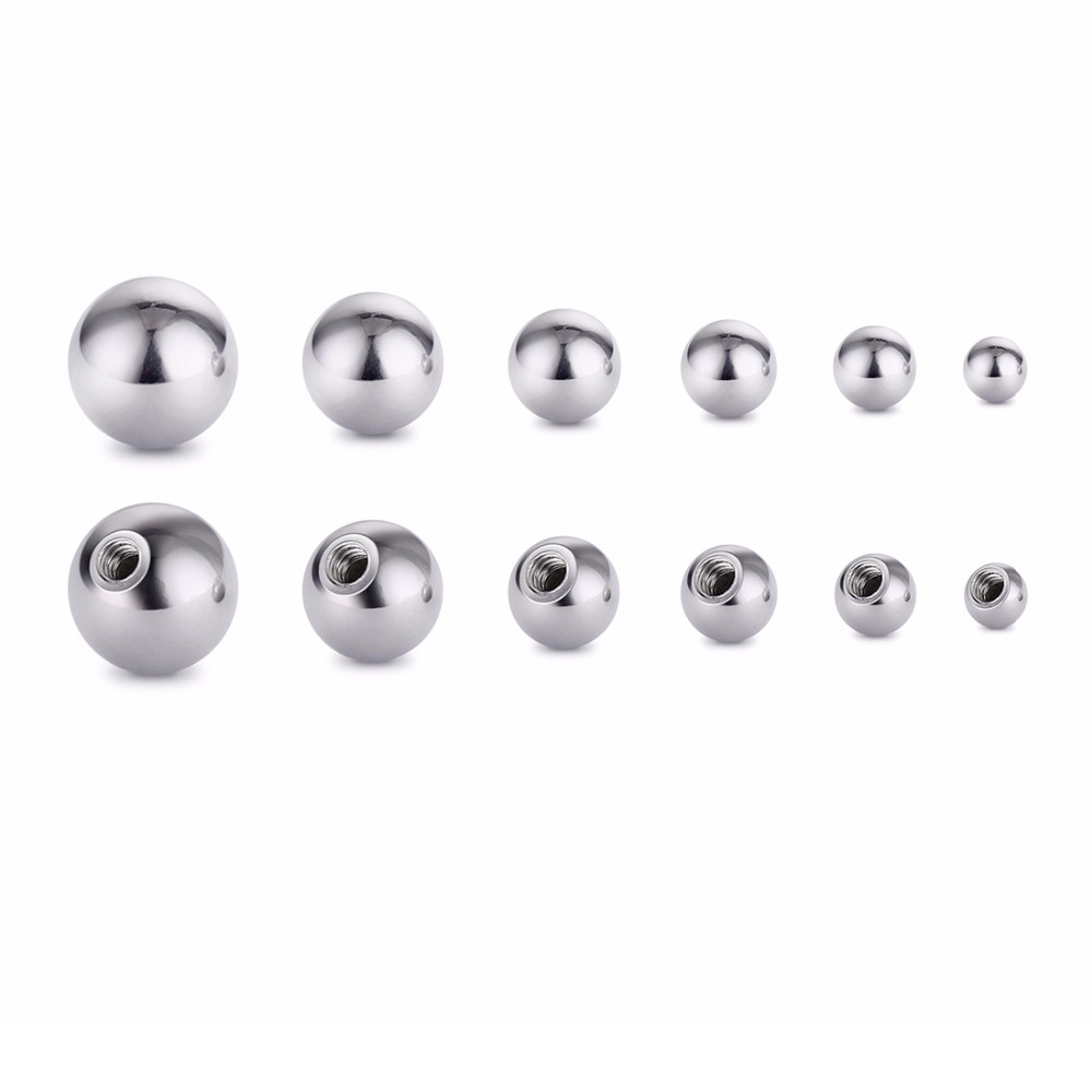 20 個ステンレス鋼交換ラウンドボールバーベルパーツ 16  - Body Jewelry Replacement Ball のレビューと価格