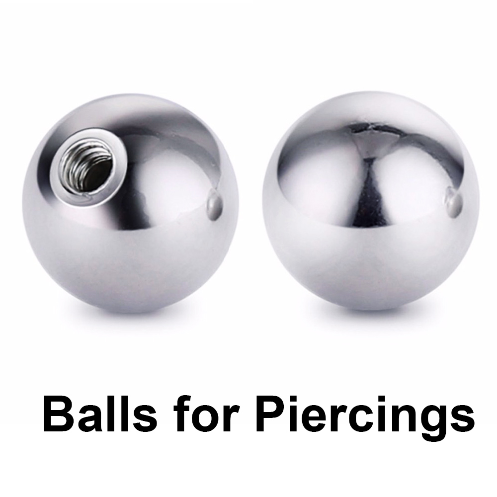 20 個ステンレス鋼交換ラウンドボールバーベルパーツ 16  - Body Jewelry Replacement Ball のレビューと価格