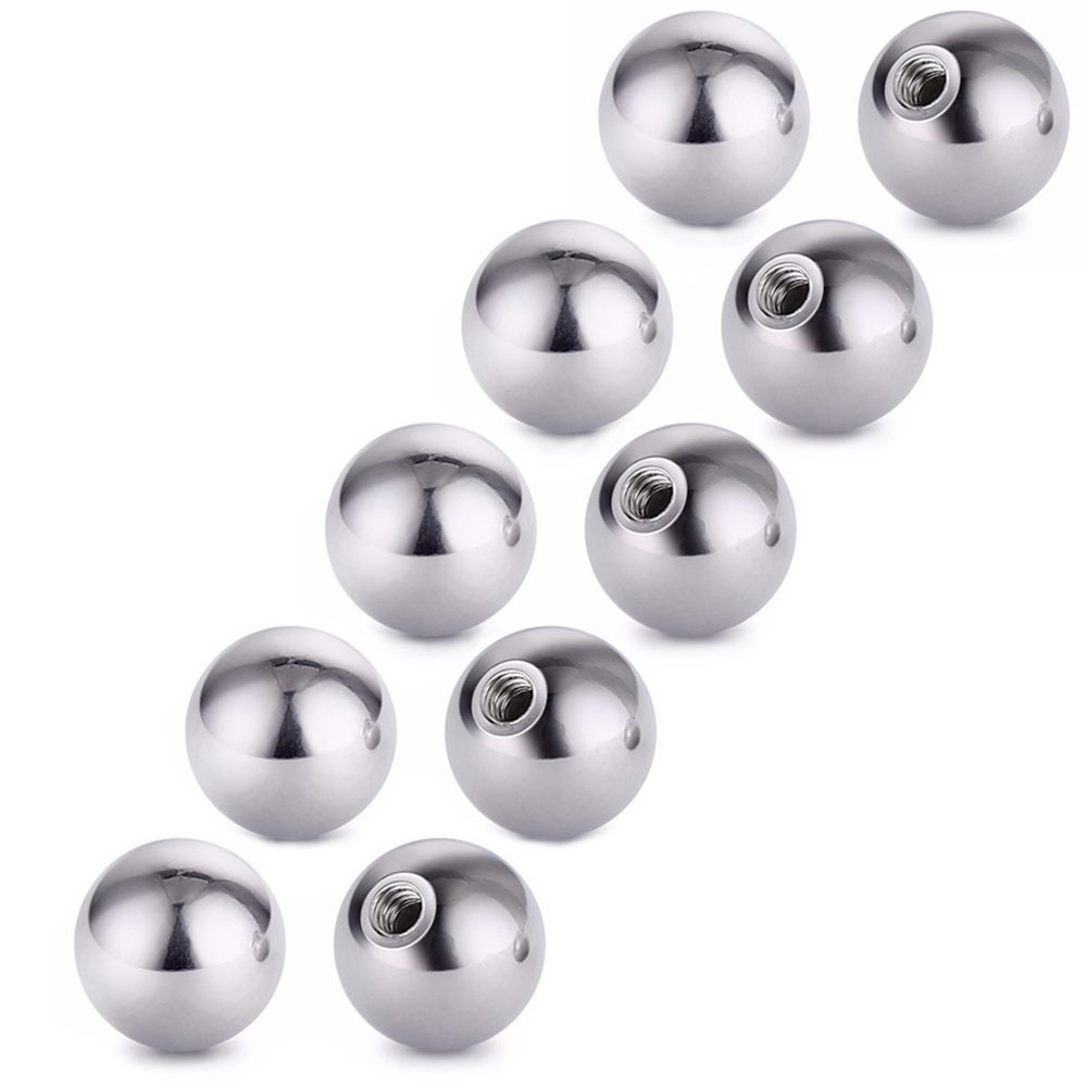 20 個ステンレス鋼交換ラウンドボールバーベルパーツ 16  - Body Jewelry Replacement Ball のレビューと価格