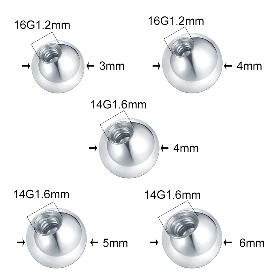 10個鋼ピアスボールcz宝石ラブレット舌耳腹眉交換アタッチメ - Body Jewelry Replacement Ball のレビューと価格