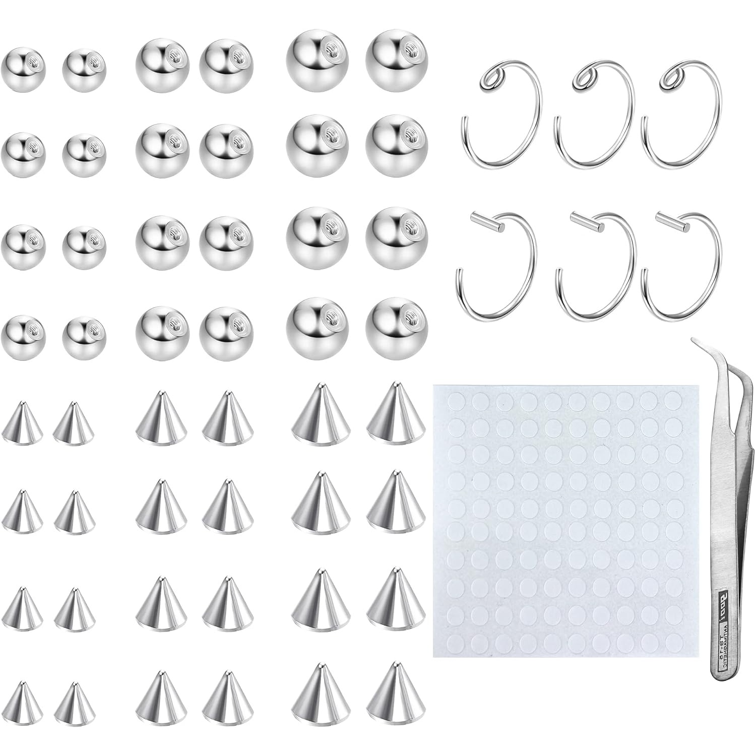Drperfect フェイクアイブロウリング フェイクリップ - Body Jewelry Replacement Ball のレビューと価格