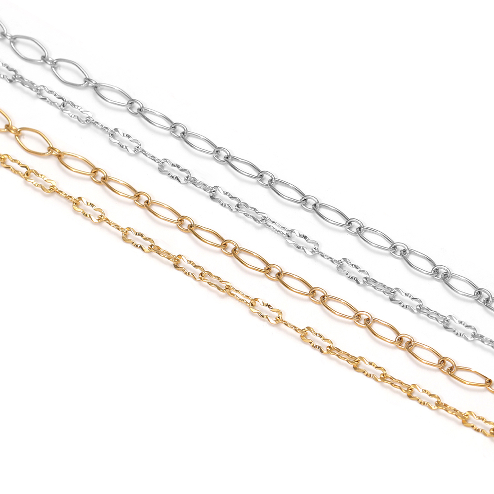 2メートルステンレス鋼エンボス加工チェーン、菱形チェーン、ジ - Body Jewelry For You のレビューと価格